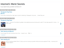 Tablet Screenshot of internetworstsecrets.com